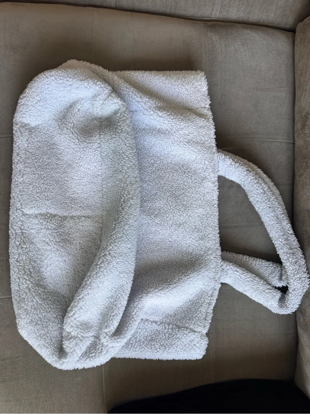 PINK Victoria's Secret Plush Tote in Light Blue